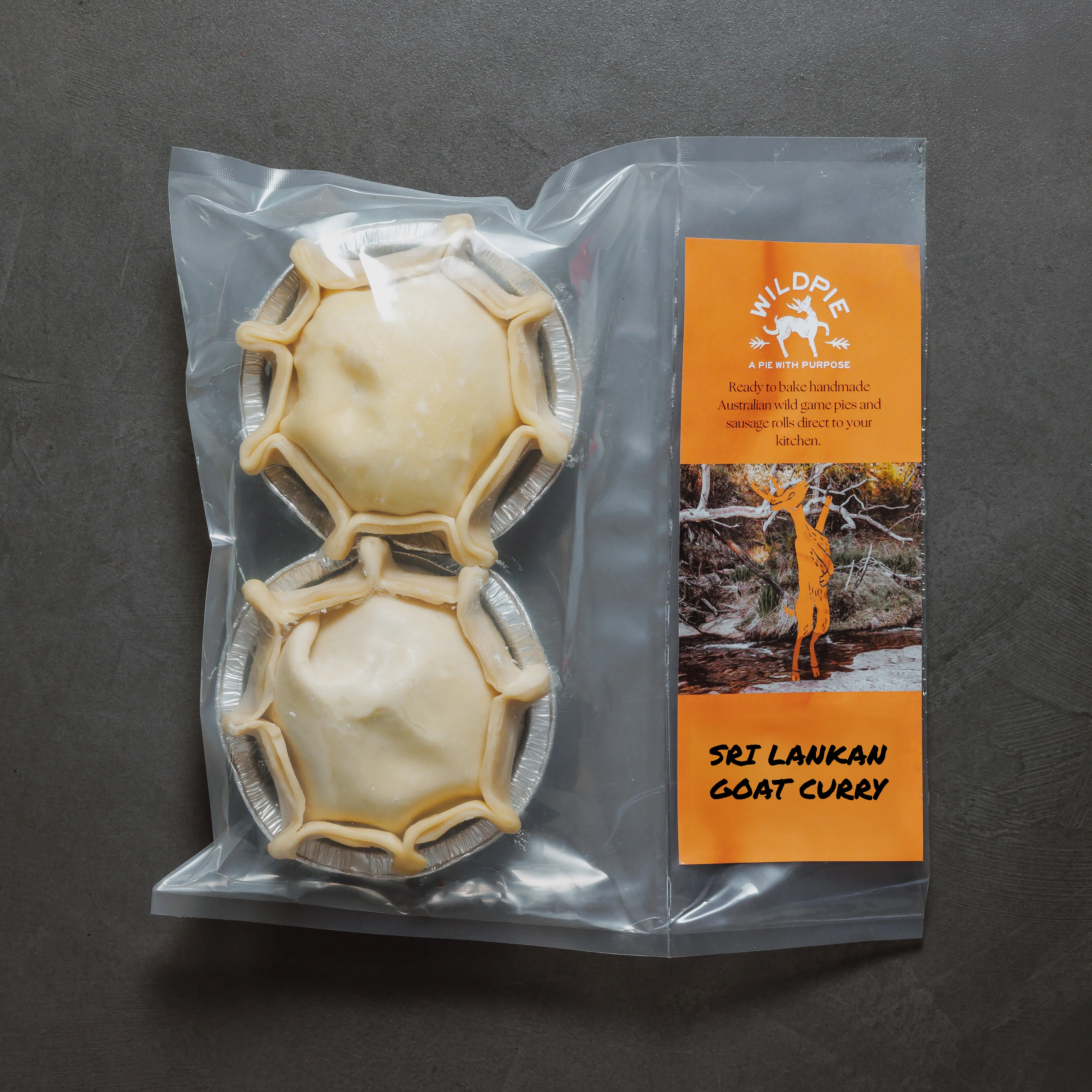 Wildpie Goat Curry Pie – 2 per pack (frozen)